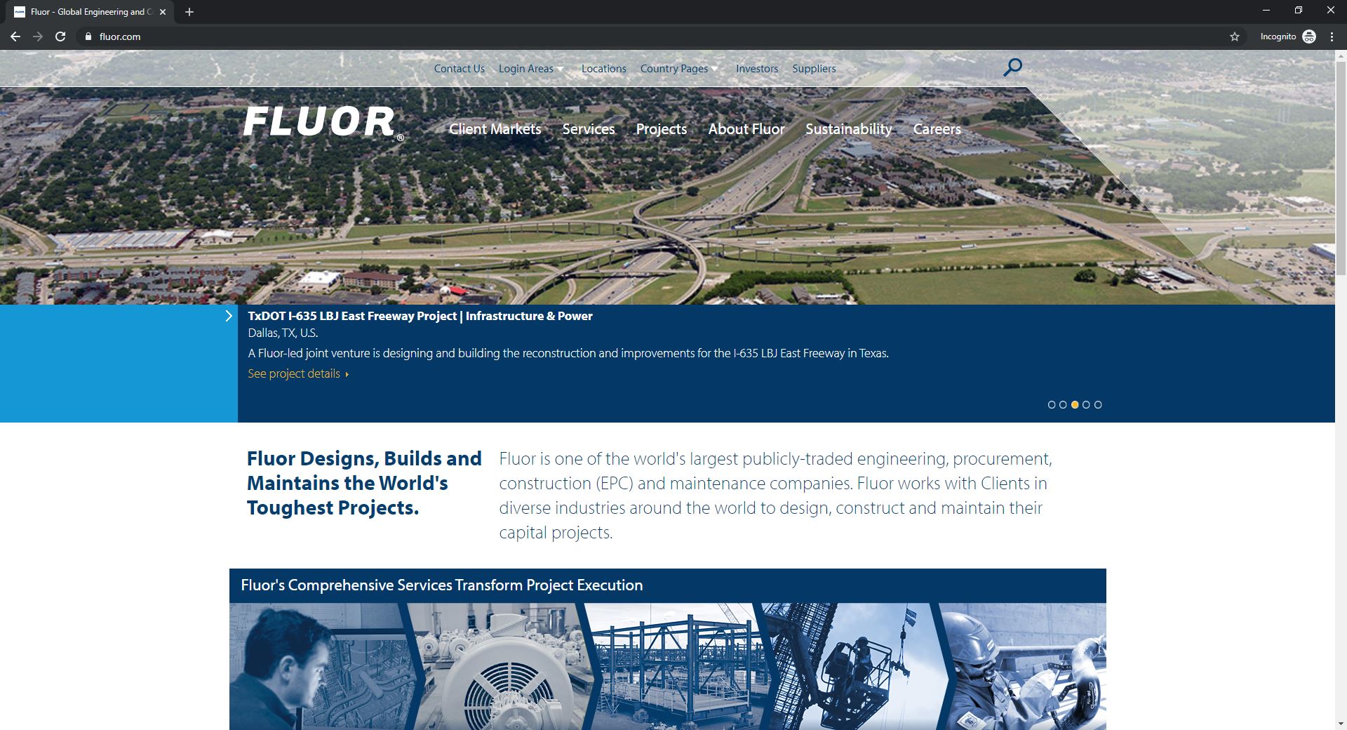 Best 6 ENR Website Designs Established As Thought Leaders-Fluor