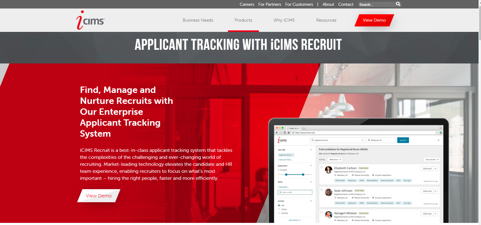 10 Best Recruiting Software For Small Businesses & Startups Companies-ICIMS-Fig 2