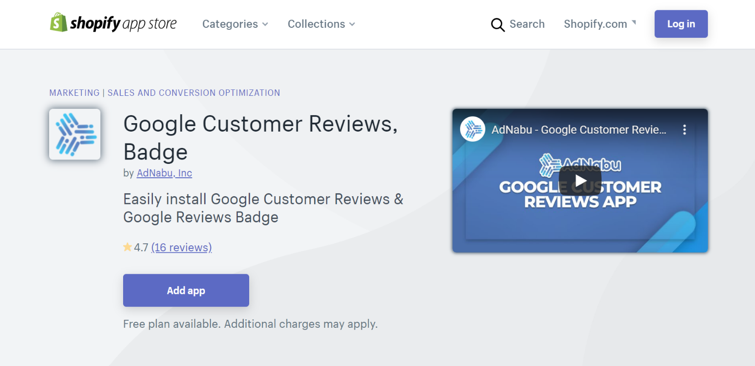 Google Customer Reviews Badge