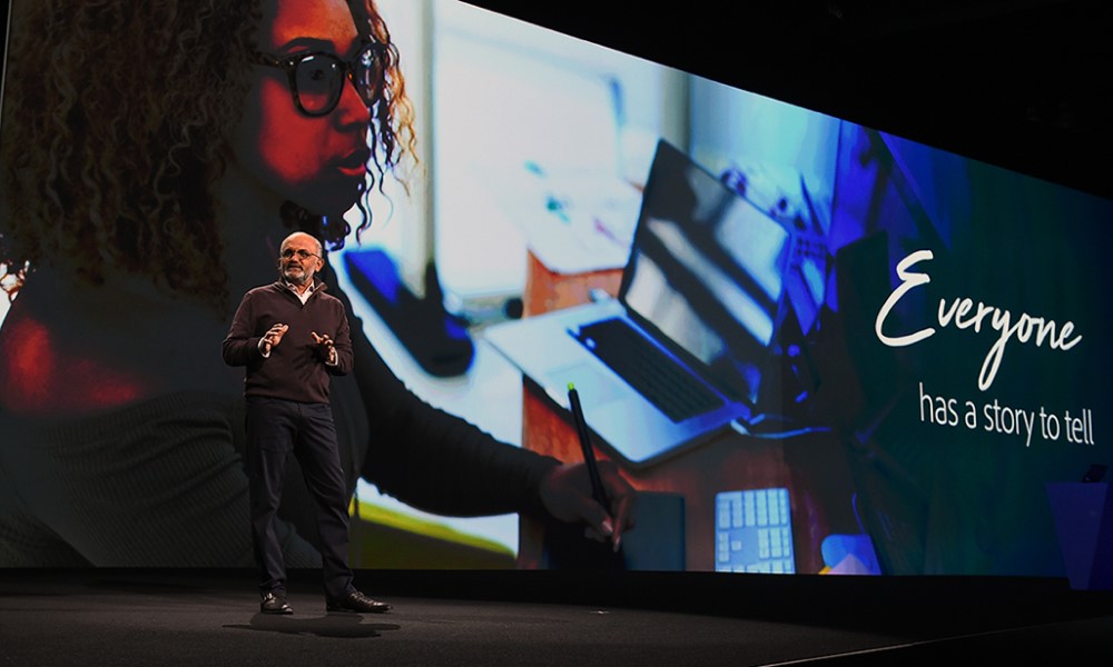 Adobe CEO talks at creative conference