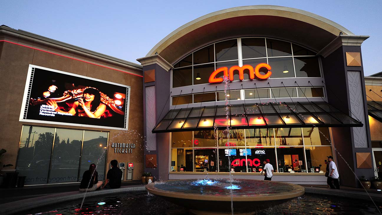 Frontage of AMC theater in Los Angeles