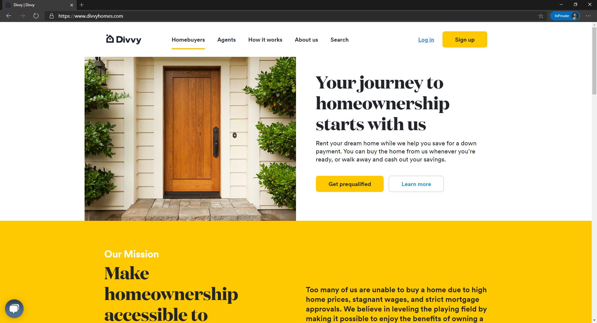 Divvy Homes website