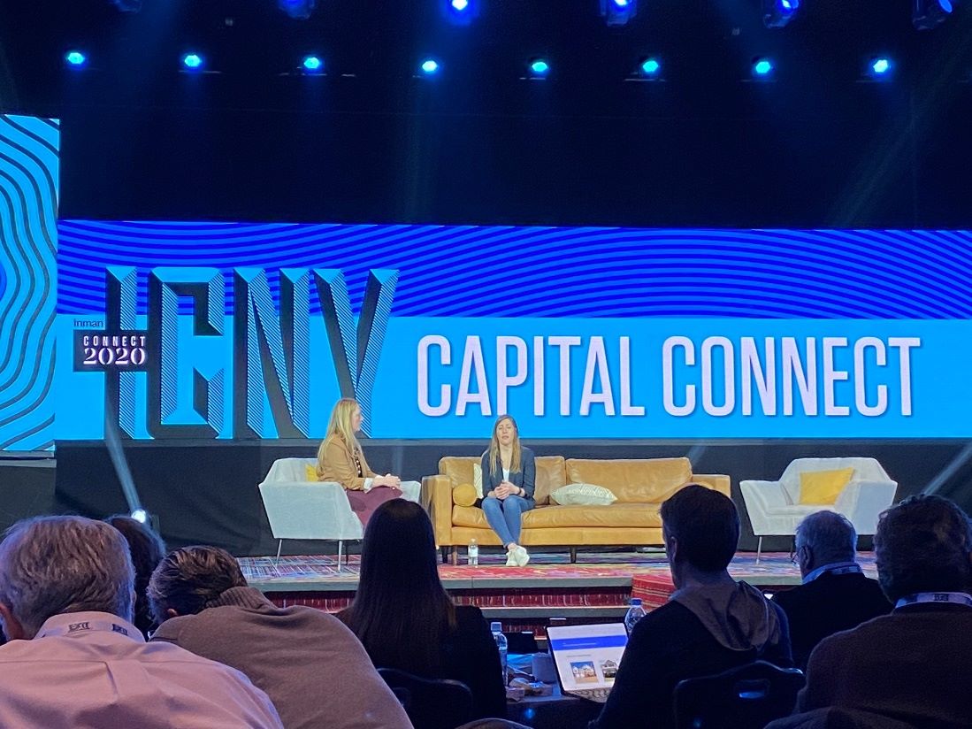 Adena Hefet in an interview on stage at Capital Connect Conference