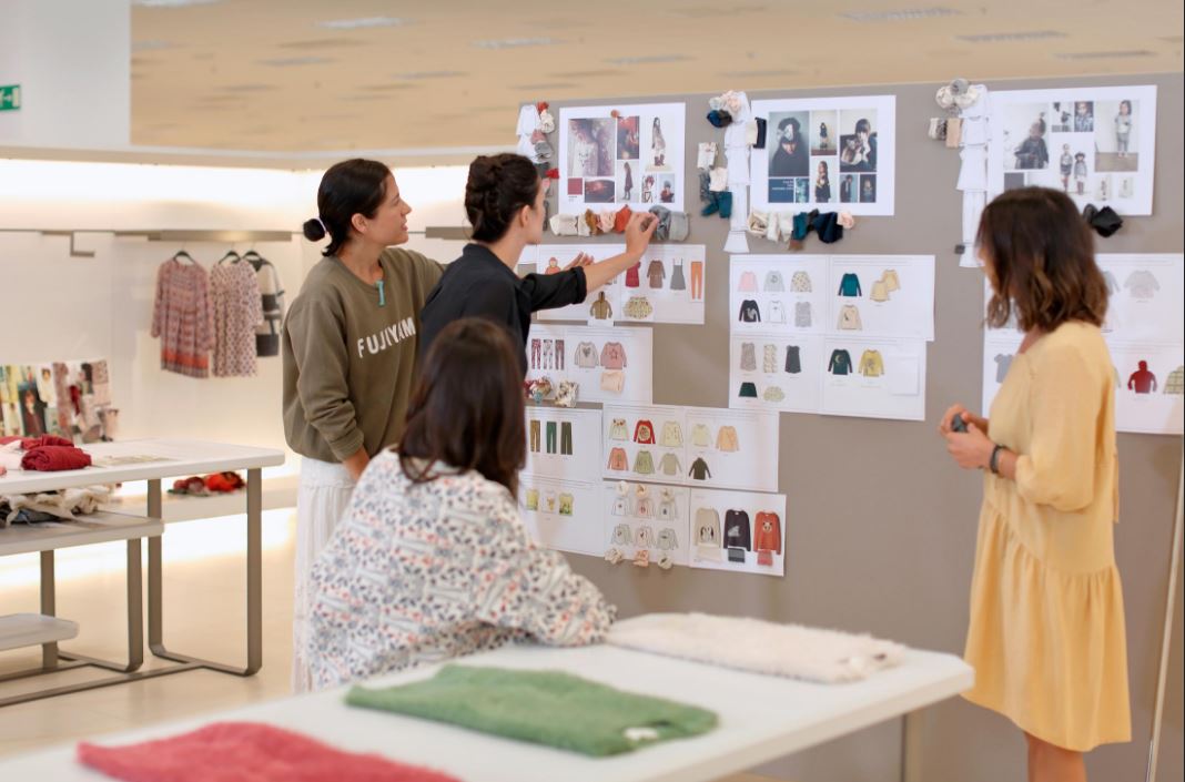 Zara designer team in collaboration on concept