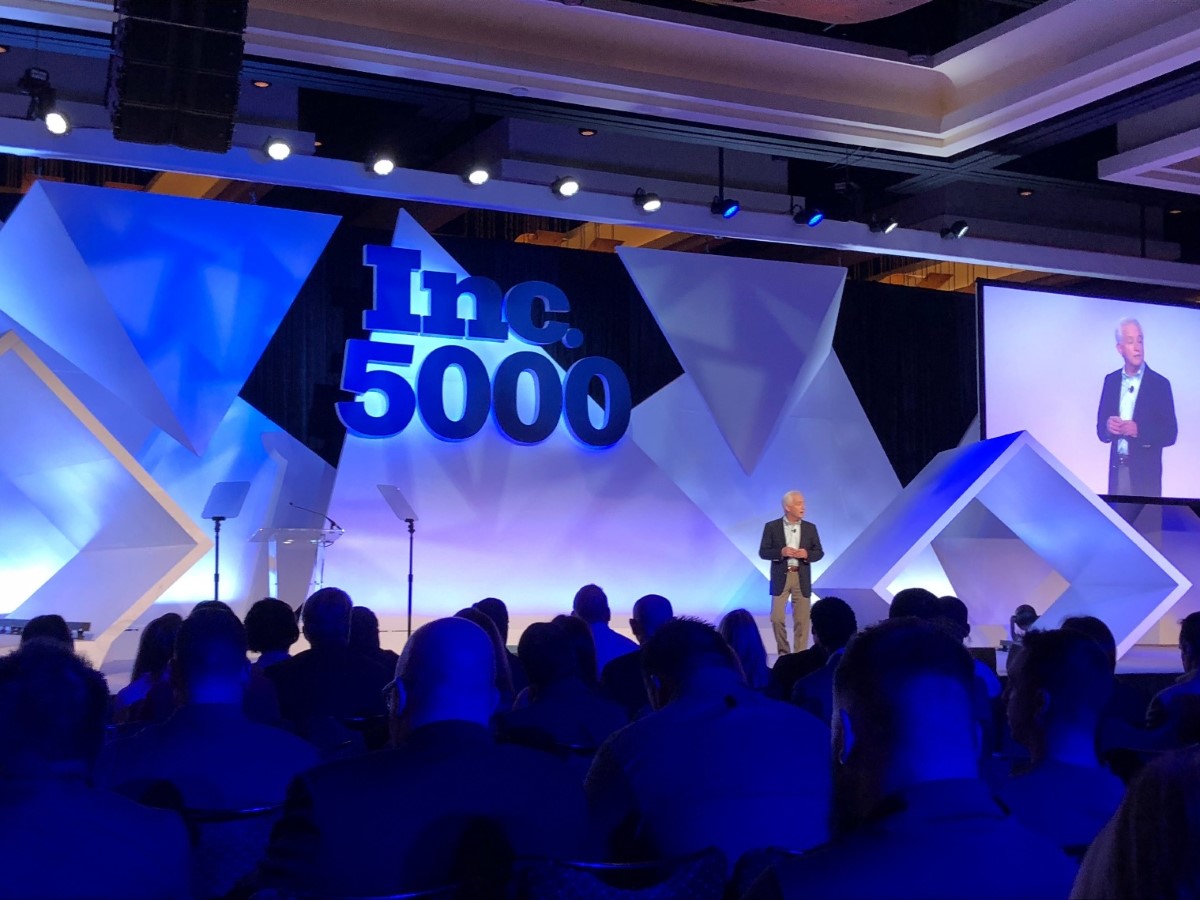 guest speaker at Inc 5000 conference