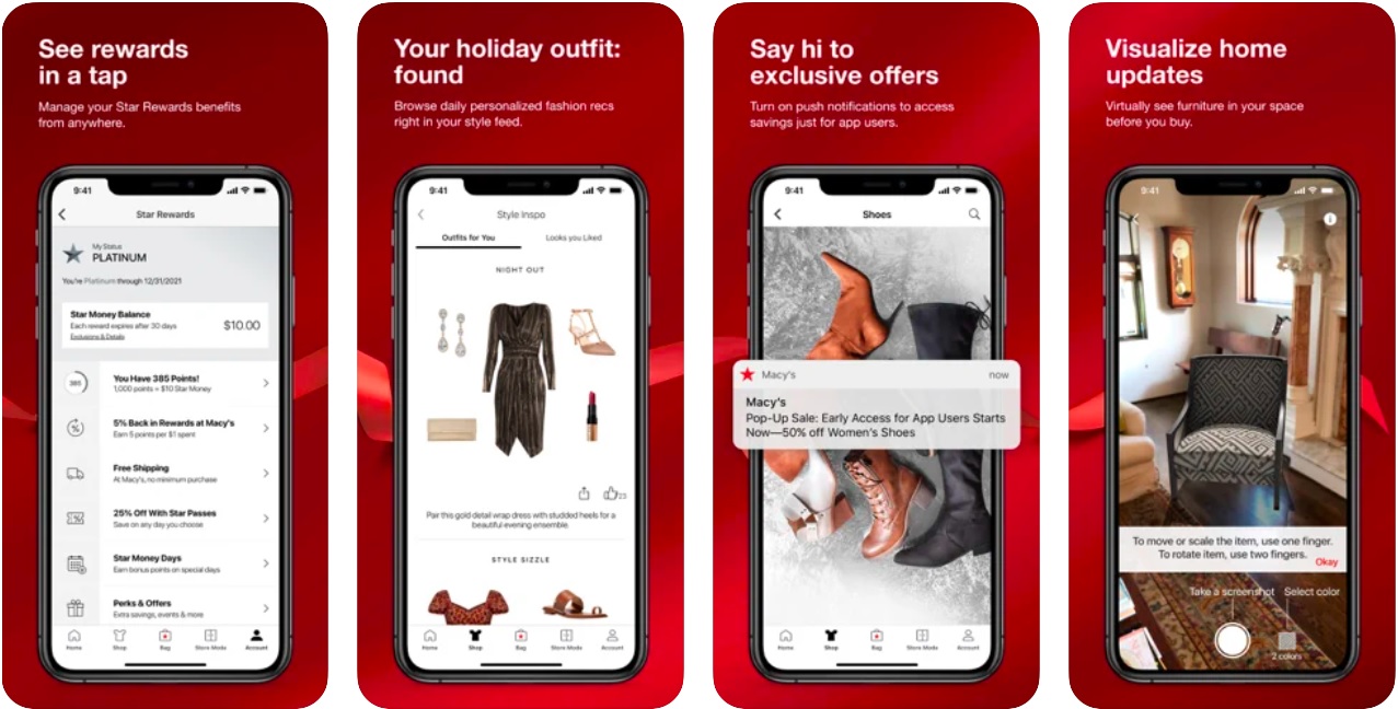 Macys app for online shopping