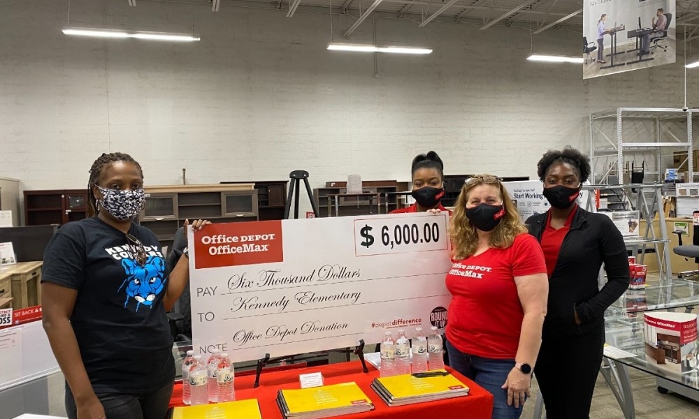 Office Depot donate to charity