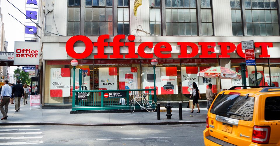 Office Depot store when Staples tried to acquire