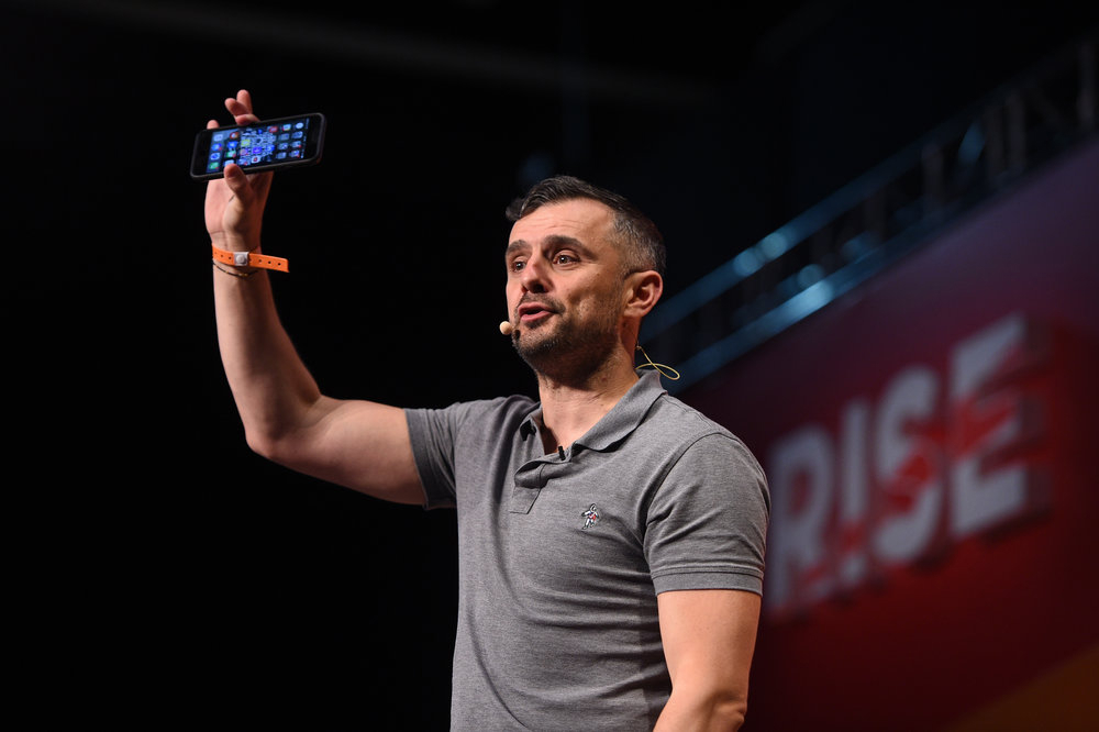 Gary Vaynerchuk in a talk at a RISE conference