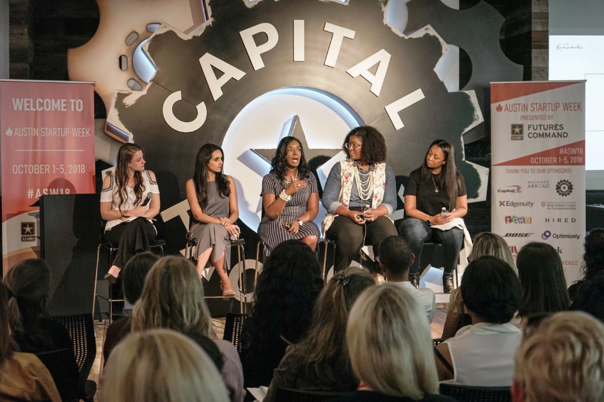 Female entrepreneurs in capital raising talk at Austin Startup week