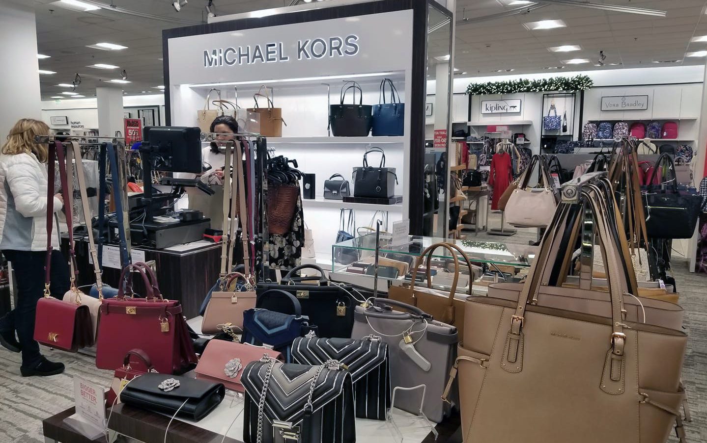 Michael Kors section in a retailer