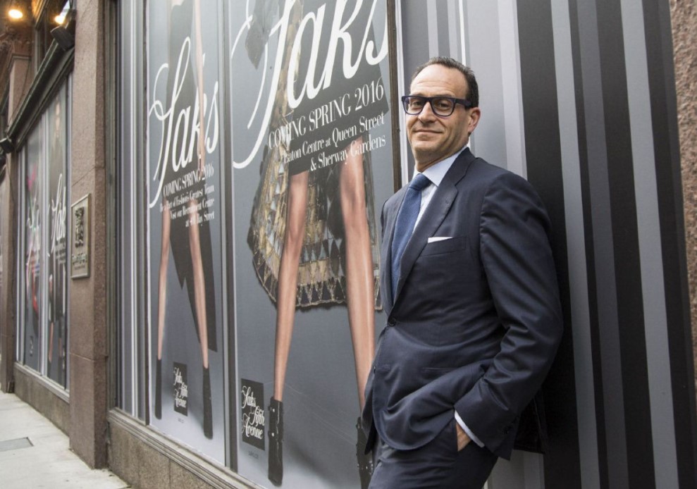 Saks Fifth Avenue CEO in New York store