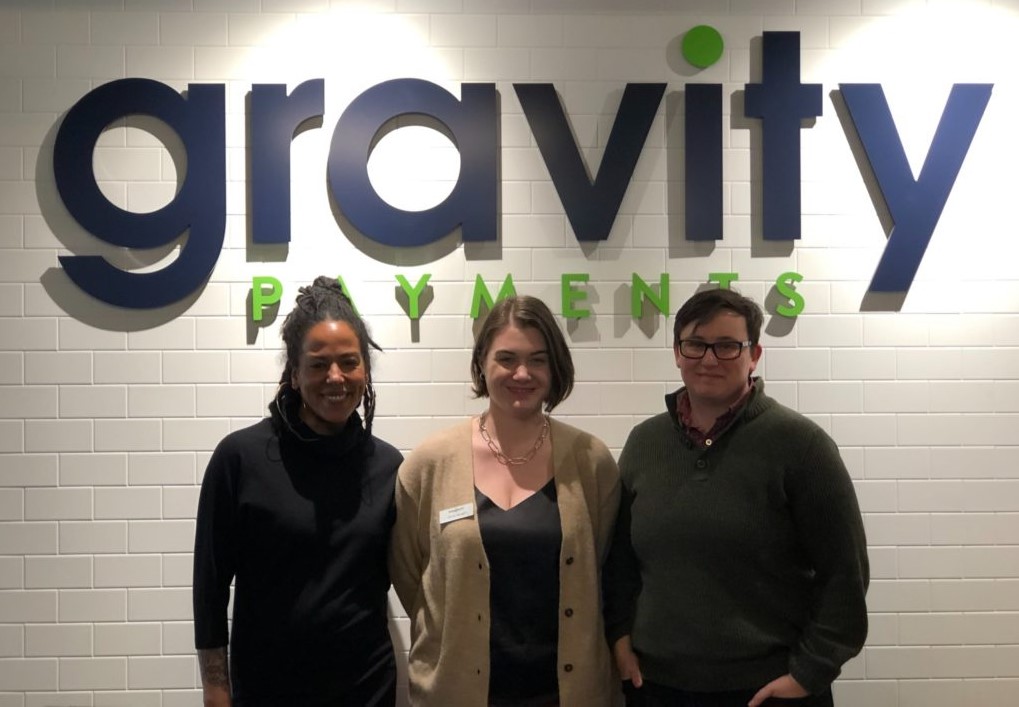 Gravity Payments staff in a meetup event