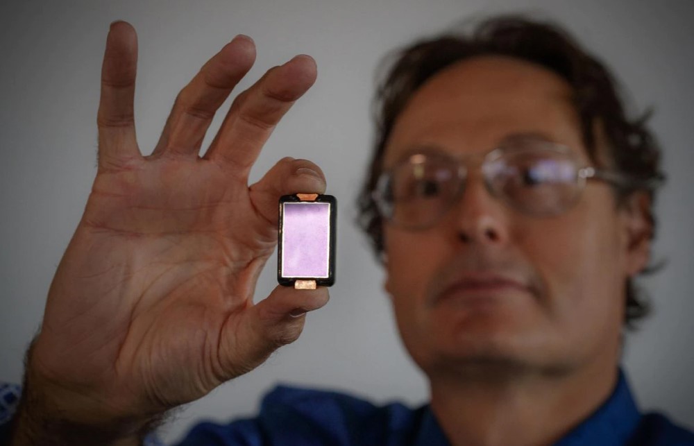 Butterfly CEO use a micro chip in the device