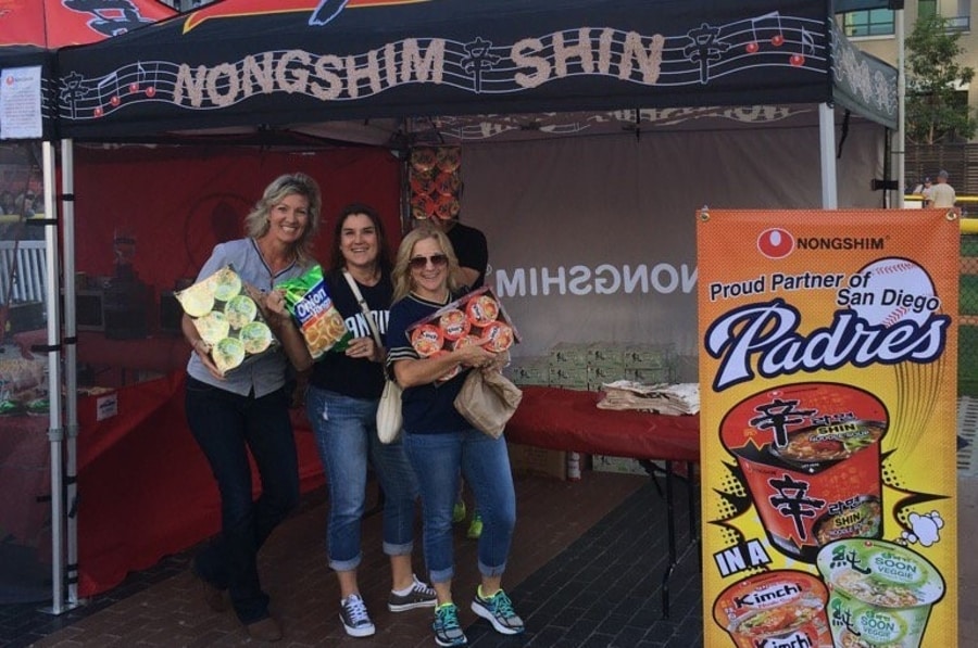 Consumers buy Nongshim products in San Diego