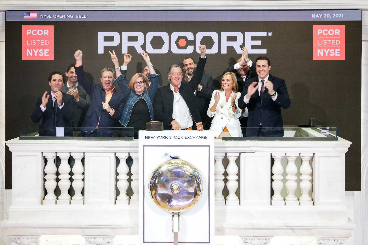 Procore on IPO event at NYSE