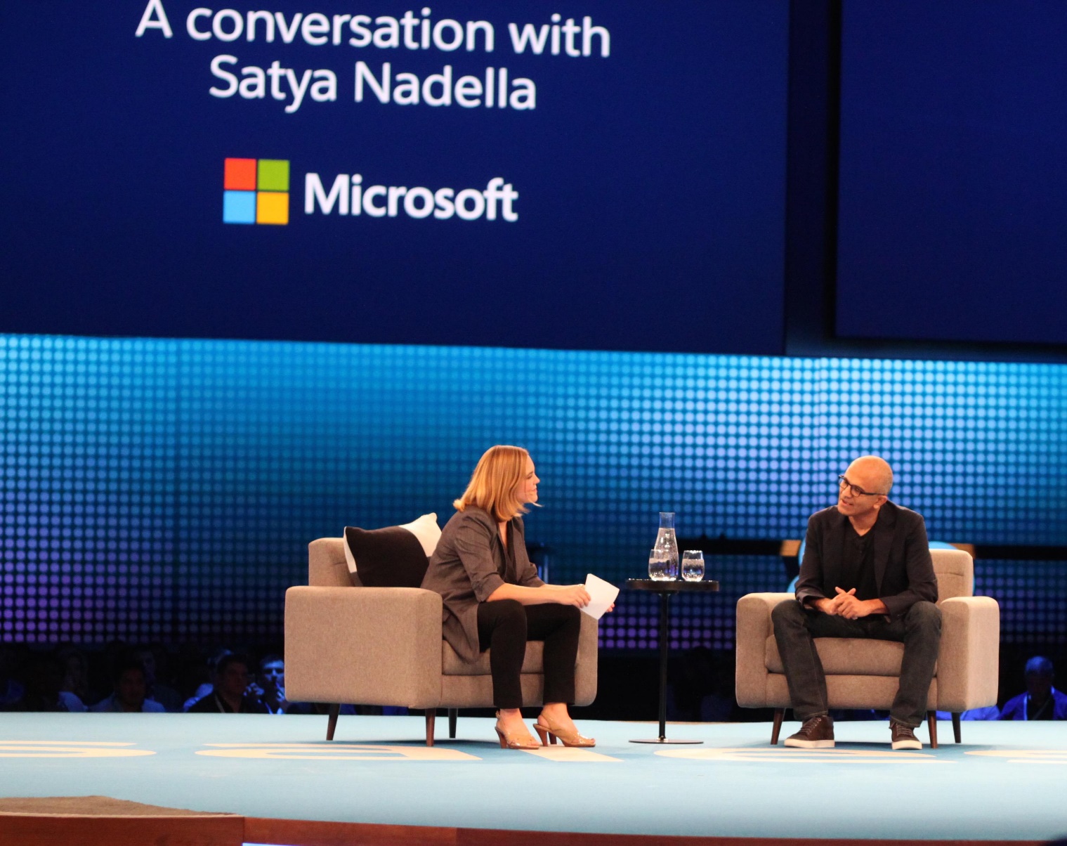 Satya Nadella in an interview at retail conference